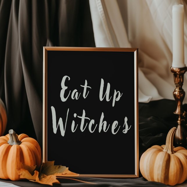 Affiche Sorcières Mange Noires Table de Repas Halloween Ch (Créateur téléchargé)