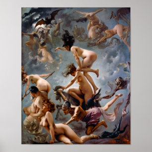 Affiche Sorcières qui vont à leur Sabbat   Falero