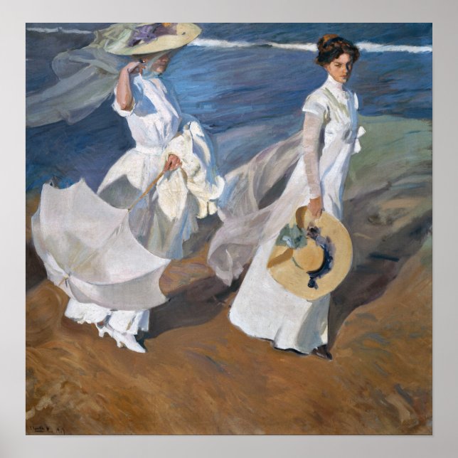 Affiche Sorolla - Balade Le Long De La Mer (Devant)