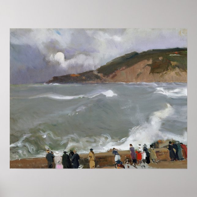 Affiche Sorolla - Breakwater, San Sebastian (Devant)