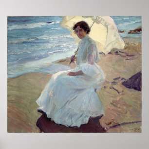 Affiche Sorolla - Clotilde Sur La Plage