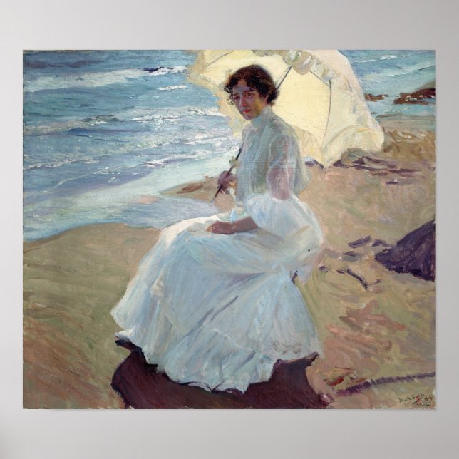 Affiche Sorolla - Clotilde Sur La Plage (Devant)