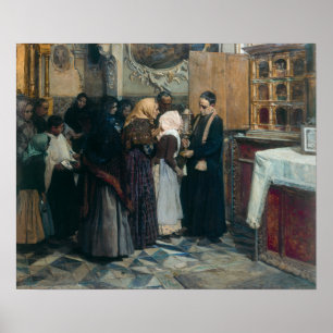 Affiche Sorolla - Embrassant la relique
