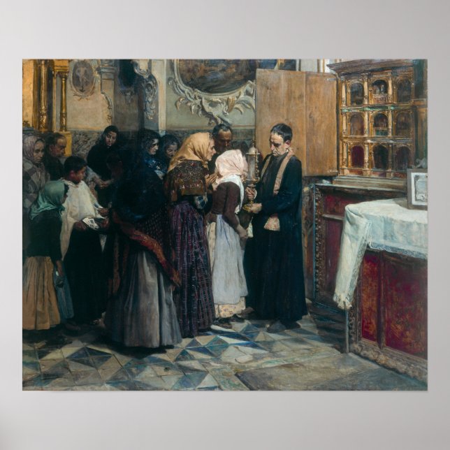 Affiche Sorolla - Embrassant la relique (Devant)