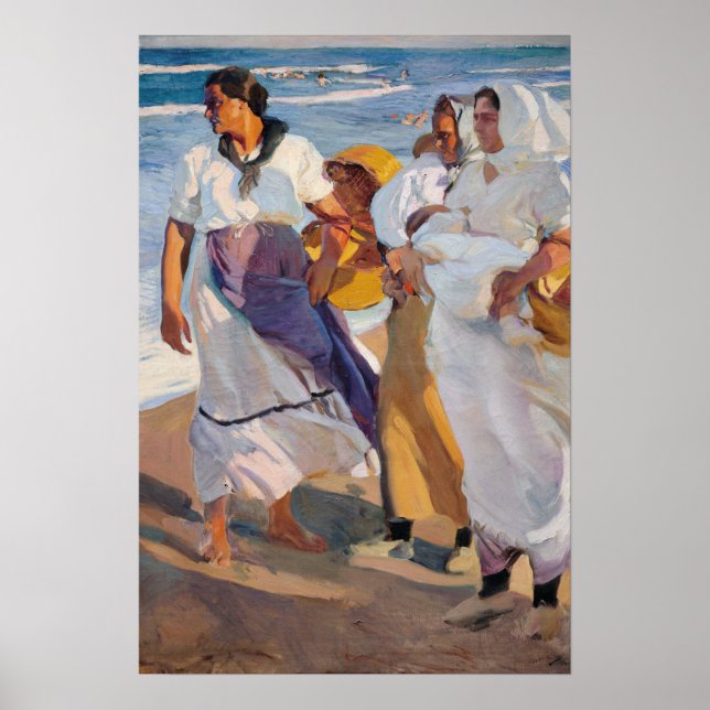 Affiche Sorolla - Fisherwomen From Valencia (Devant)