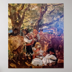 Affiche Sorolla - Galice, le pèlerinage