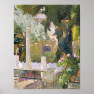 Affiche Sorolla - Les Jardins De La Maison De Famille