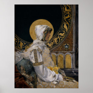 Affiche Sorolla - Père Noël Dans La Prière