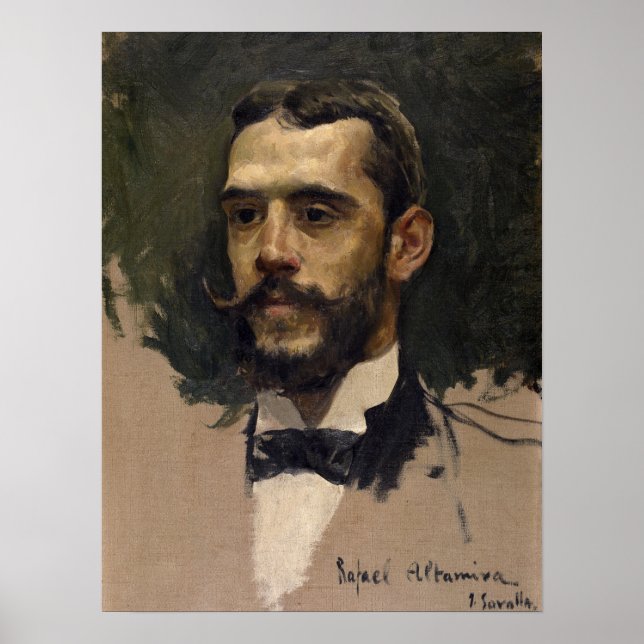 Affiche Sorolla - Portrait de Rafael Altamira (Devant)