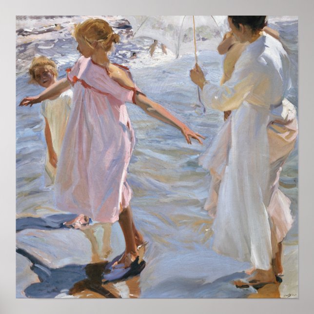 Affiche Sorolla - Temps Pour Un Bain, Valence (Devant)