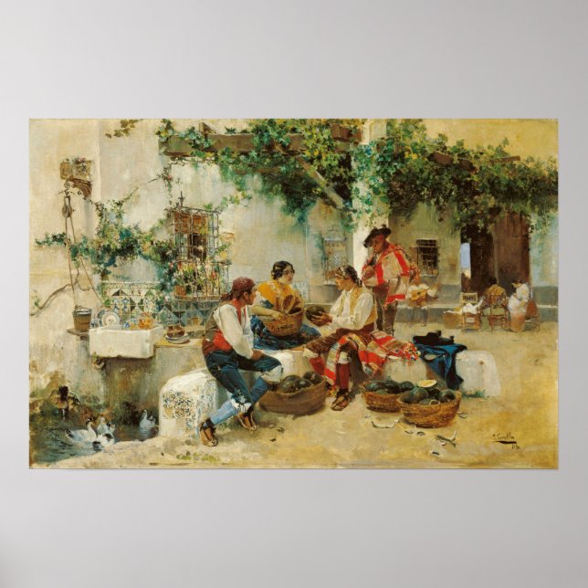 Affiche Sorolla - Vendre des melons (Devant)