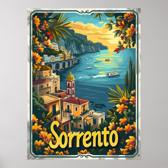 Affiche Sorrento Vintage (Devant)