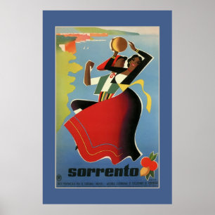 Affiche Sorrento vintage Italian travel advertising