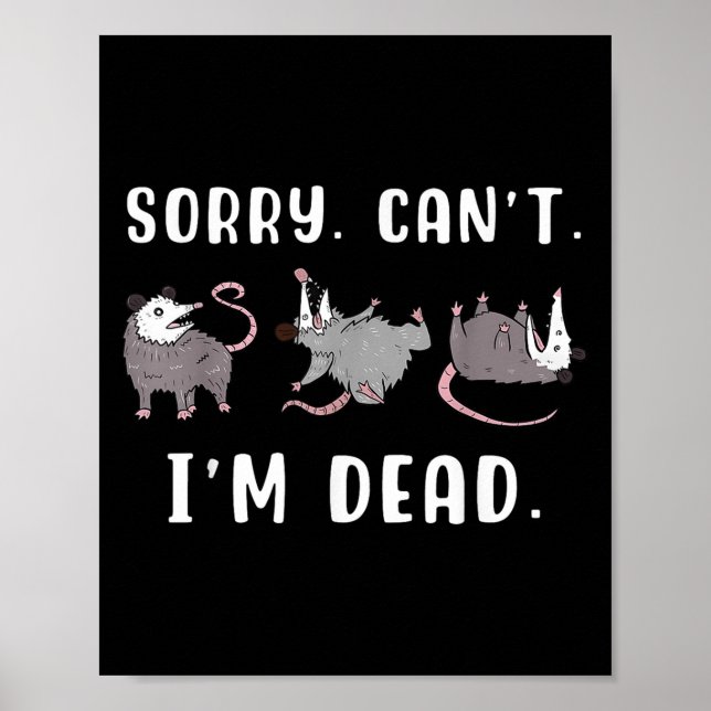 Affiche Sorry Can't I'm Dead Ssum Character Playing Dead O (Devant)