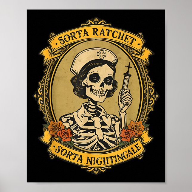 Affiche Sorta Ratchet Sorta Nightingale Skeleton Nurse Hal (Devant)