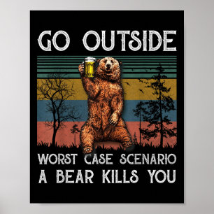 Affiche Sortez Du Pire Scénario Coque Un Ours Vous Tue Vi