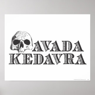 Affiche Sortilège Harry Potter | Avada Kedavra
