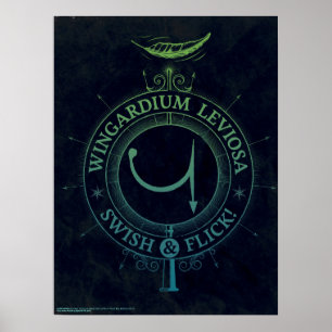 Affiche Sortilège Harry Potter   Graphique Wingardium Levi