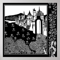 "Sortir de l'abbaye" par Aubrey Beardsley