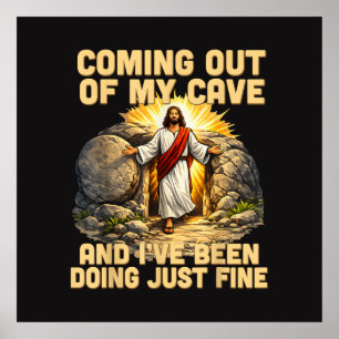 Affiche Sortir de ma grotte La résurrection de Jésus