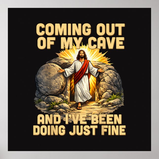 Affiche Sortir de ma grotte La résurrection de Jésus  (Devant)