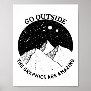 Affiche sortir des graphiques sont extraordinaires nature 