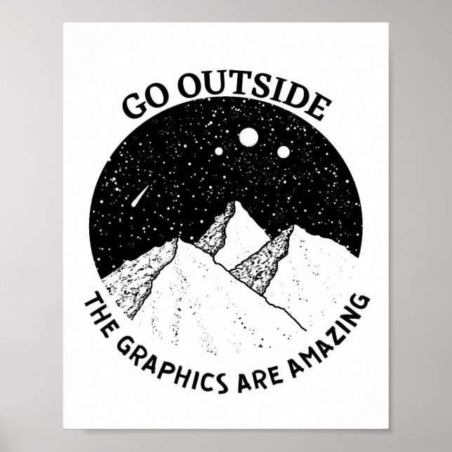 Affiche sortir des graphiques sont extraordinaires nature  (Devant)