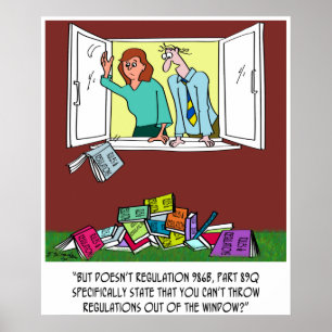 Affiche Sortir la fenêtre des règlements