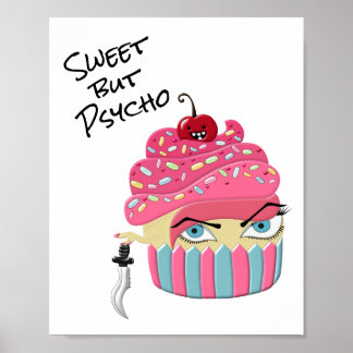 Affiche Sote rose Kawaii Cupcake Art Halloween