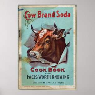 Affiche Soude de marque de vache