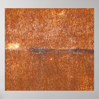 Affiche Soudé vieux métal, texture rouille.