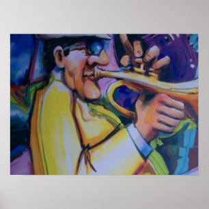 Affiche soufflez votre corne funky