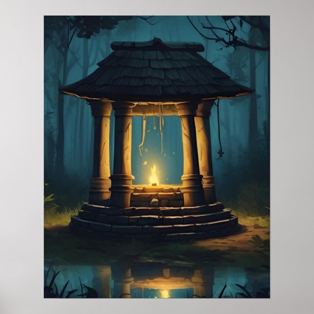 AFFICHE SOUHAIT MYSTIQUE BIEN PIT ART (Devant)