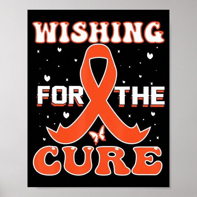 Affiche Souhaiter La Leucémie Cure Sensibilisation Au Canc (Devant)