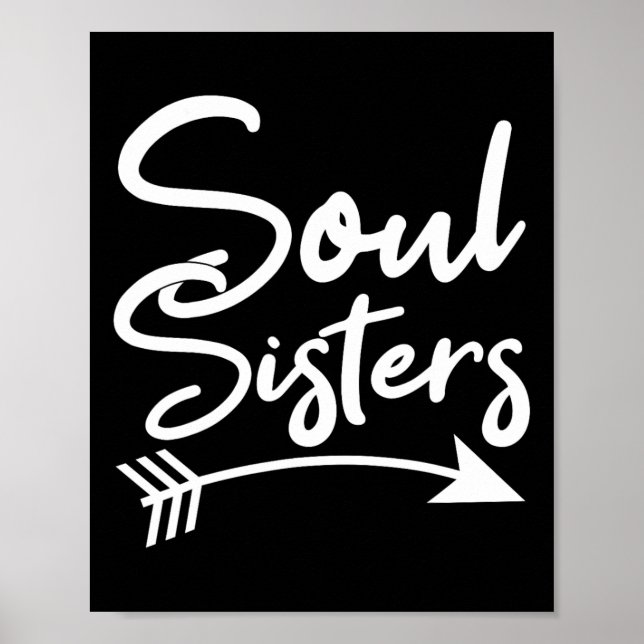 Affiche Soul Soeurs Meilleur Ami Amitié Discours Bff (Devant)