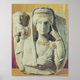 Affiche Soulagement funéraire avec un chiffre femelle