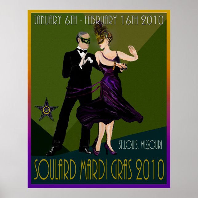 Affiche Soulard Mardi Gras 2010 (Devant)