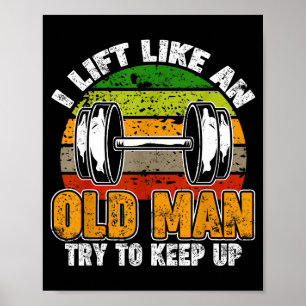Affiche Soulever comme un vieil homme, citations d'hommes