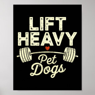 Affiche Soulever des chiens de compagnie lourds Gym Haltér
