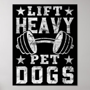 Affiche Soulever des chiens de compagnie lourds Gym pour h