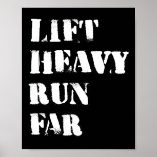 Affiche Soulever lourd courir loin Sport Fitness Hybride C