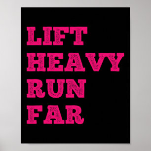 Affiche Soulever lourd courir loin sport hybride forme phy