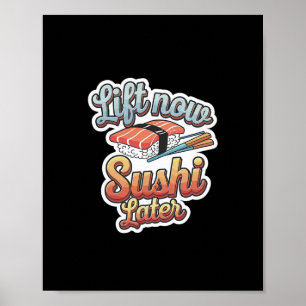 Affiche Soumettre maintenant Sushi plus tard entraînement 