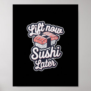 Affiche Soumettre maintenant Sushi plus tard entraînement 