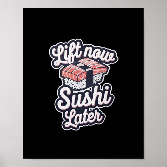 Affiche Soumettre maintenant Sushi plus tard entraînement  (Devant)