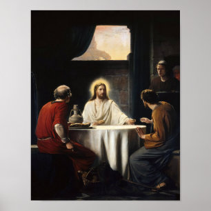 Affiche Souper à Emaus par Carl Bloch Imprimer