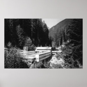 Affiche Sources d'eau chaude olympiques, WA Lodge Voir la 