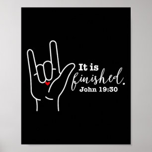 Affiche Sourde Foi Chrétienne Pâques Sache Langue des sign