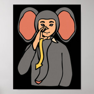 Affiche Sourds sourds à la main Asl Sensibilisation à la p