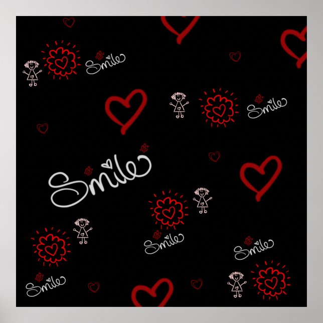 Affiche Souriez Et Soyez Heureux (Devant)